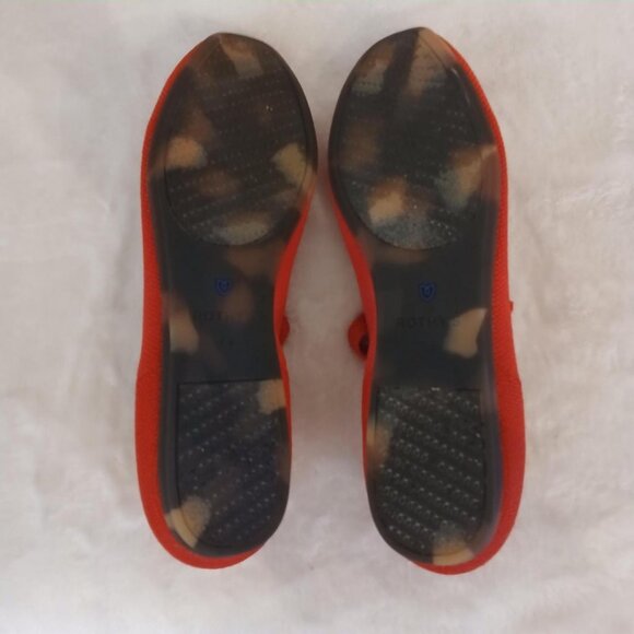 Lollipop Red Rothy's The Square Mary Jane ballet flats size 7.5 - Picture 6 of 7
